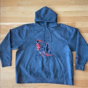 Travis Scott x Jordan Washed Suede Grey Hoodie